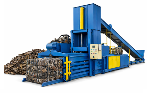 iron scrap baling machine